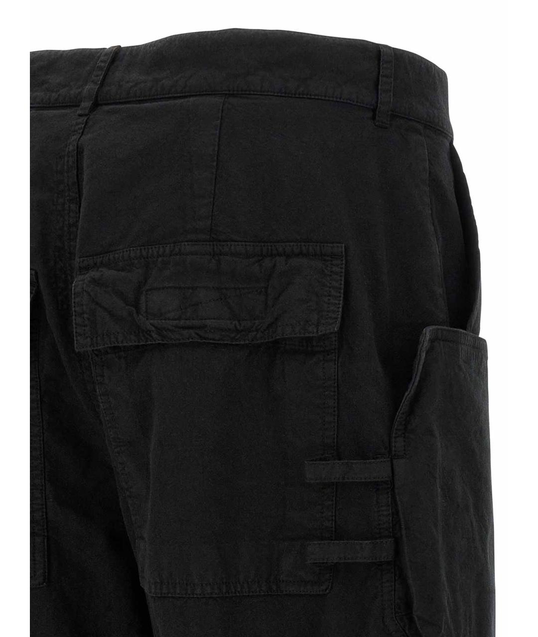 RICK OWENS DRKSHDW Черные хлопковые повседневные брюки, фото 4