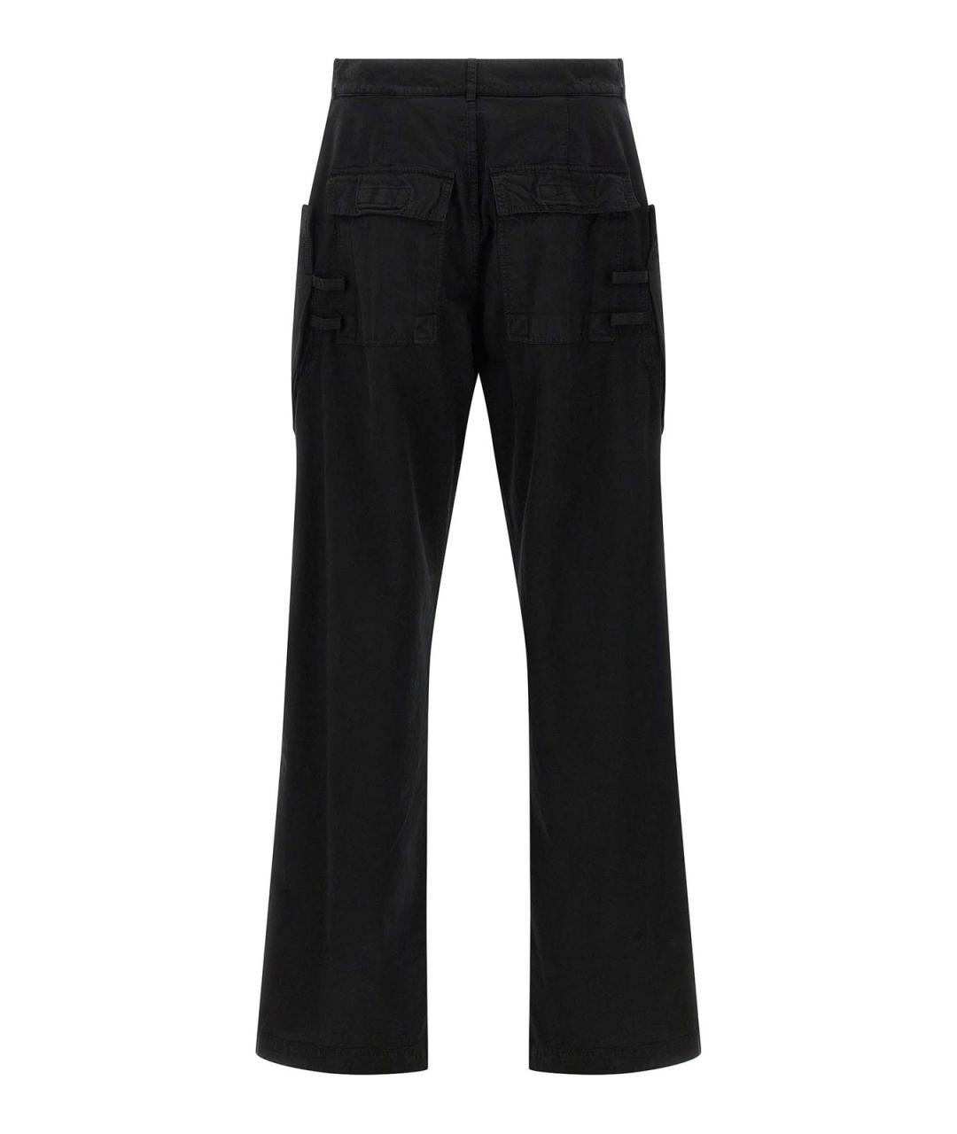 RICK OWENS DRKSHDW Черные хлопковые повседневные брюки, фото 2