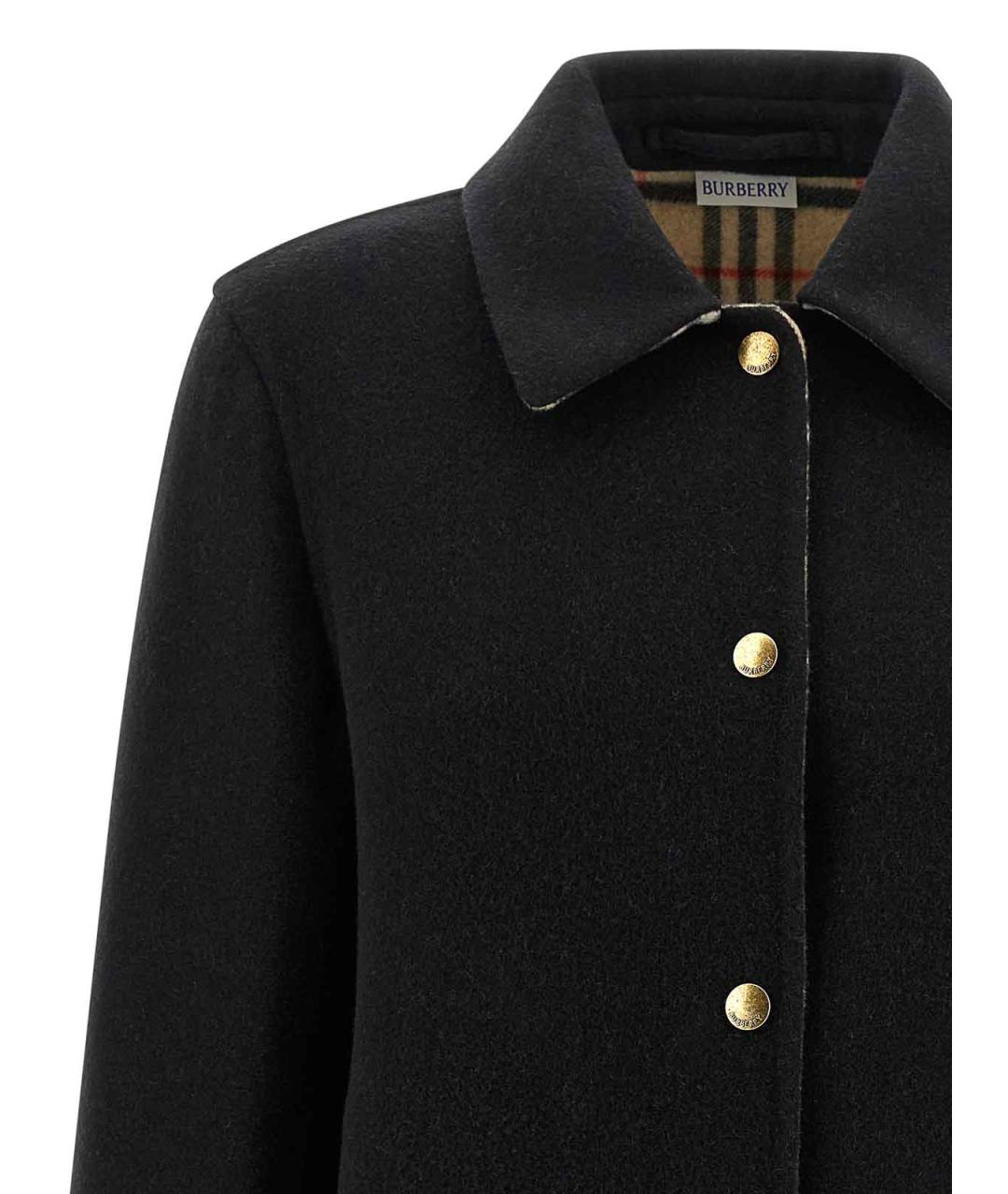 BURBERRY Черная шерстяная куртка, фото 3
