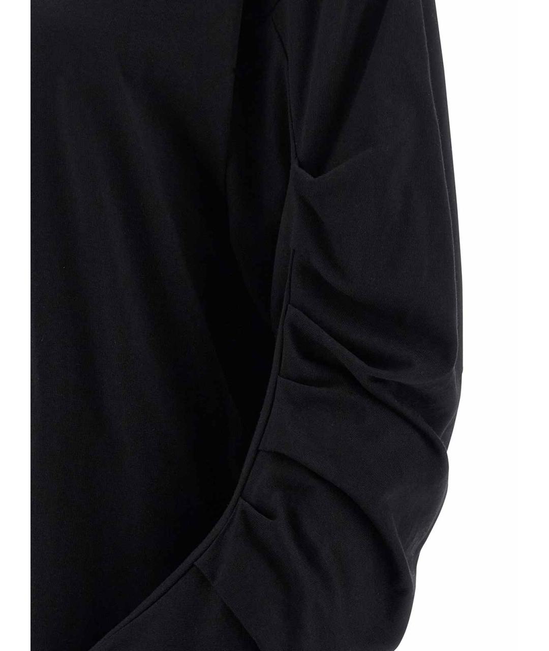 DRIES VAN NOTEN Черная хлопковая футболка, фото 4