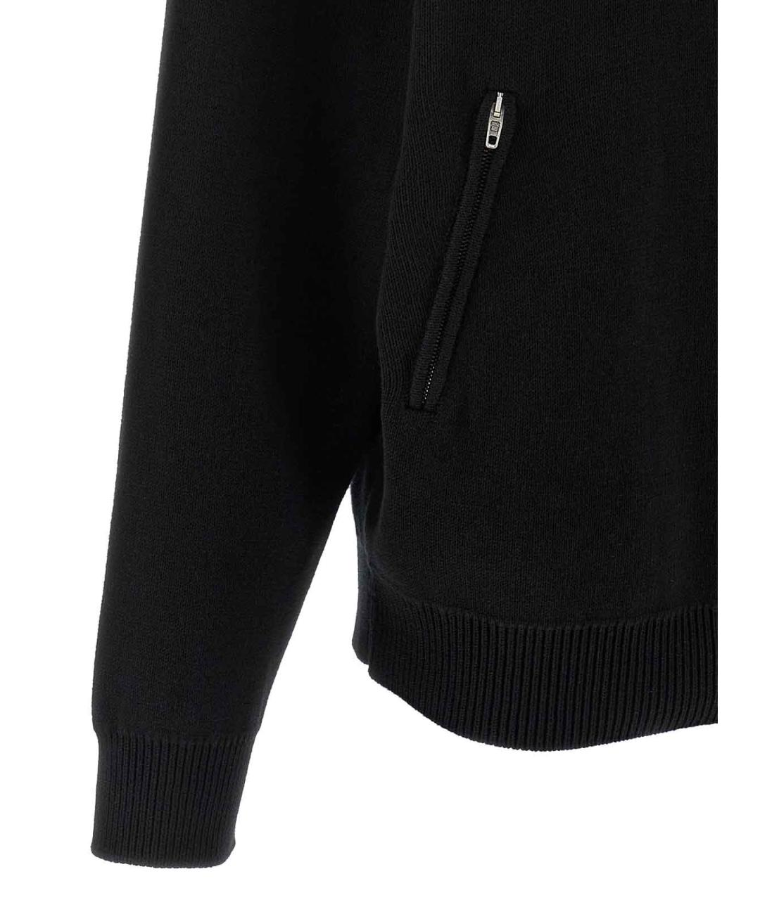 BALENCIAGA Черный хлопковый джемпер / свитер, фото 4