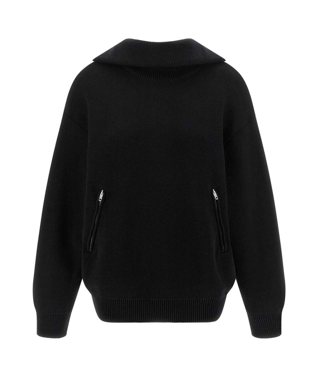 BALENCIAGA Черный хлопковый джемпер / свитер, фото 1