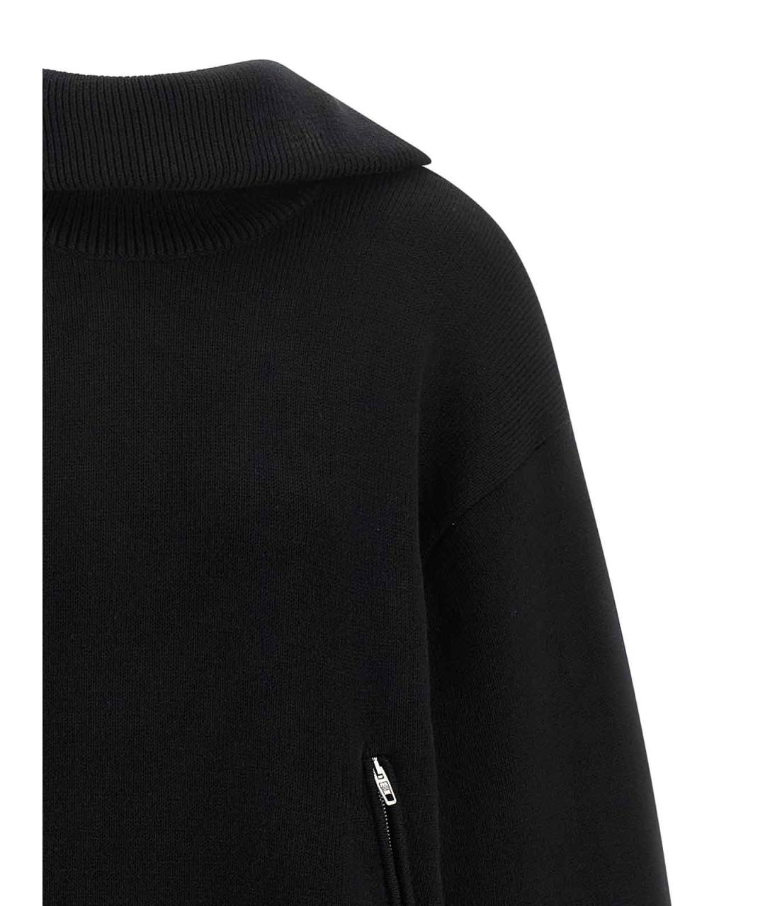 BALENCIAGA Черный хлопковый джемпер / свитер, фото 3