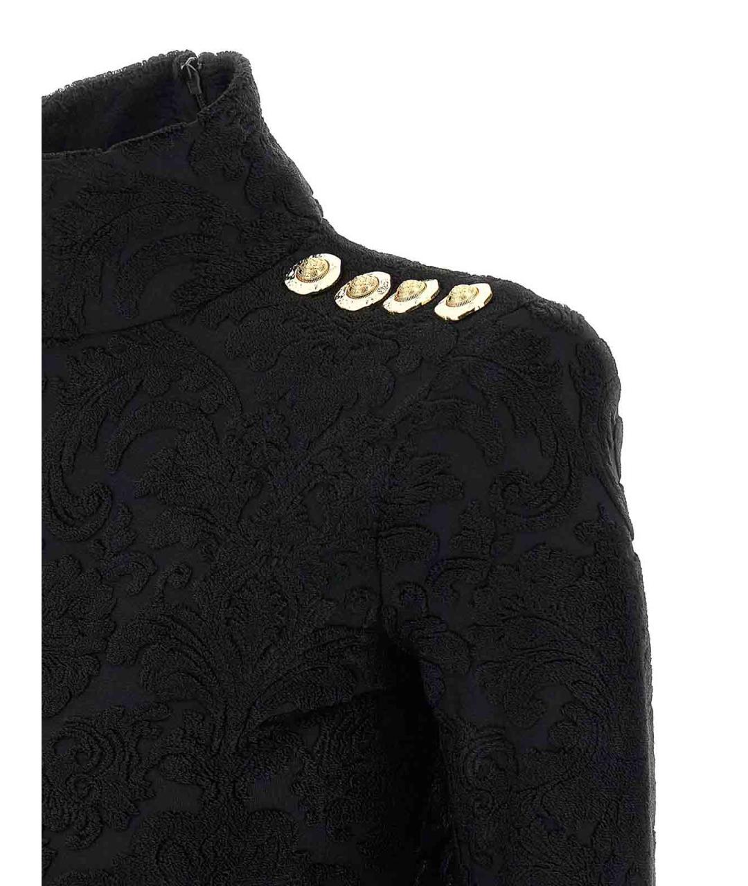 BALMAIN Черная вискозная водолазка, фото 4