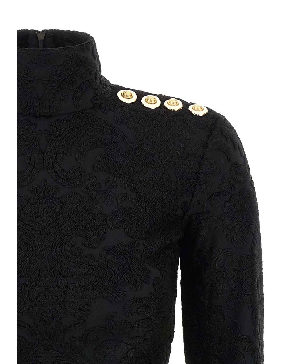 BALMAIN Черная вискозная водолазка, фото 3