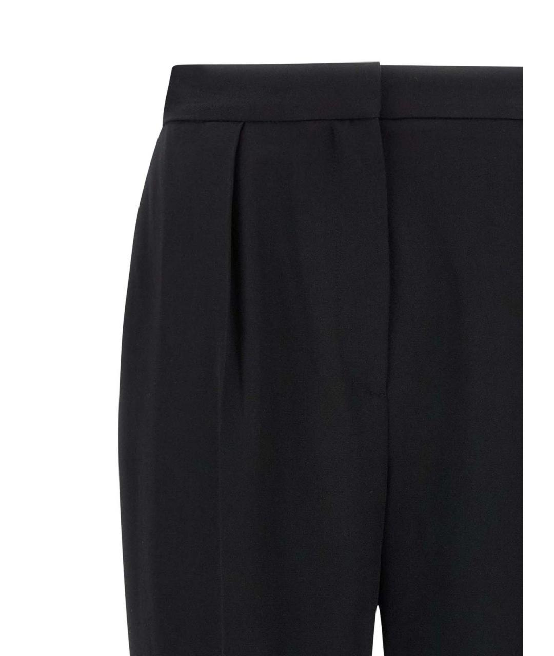 BALMAIN Черные шерстяные прямые брюки, фото 3