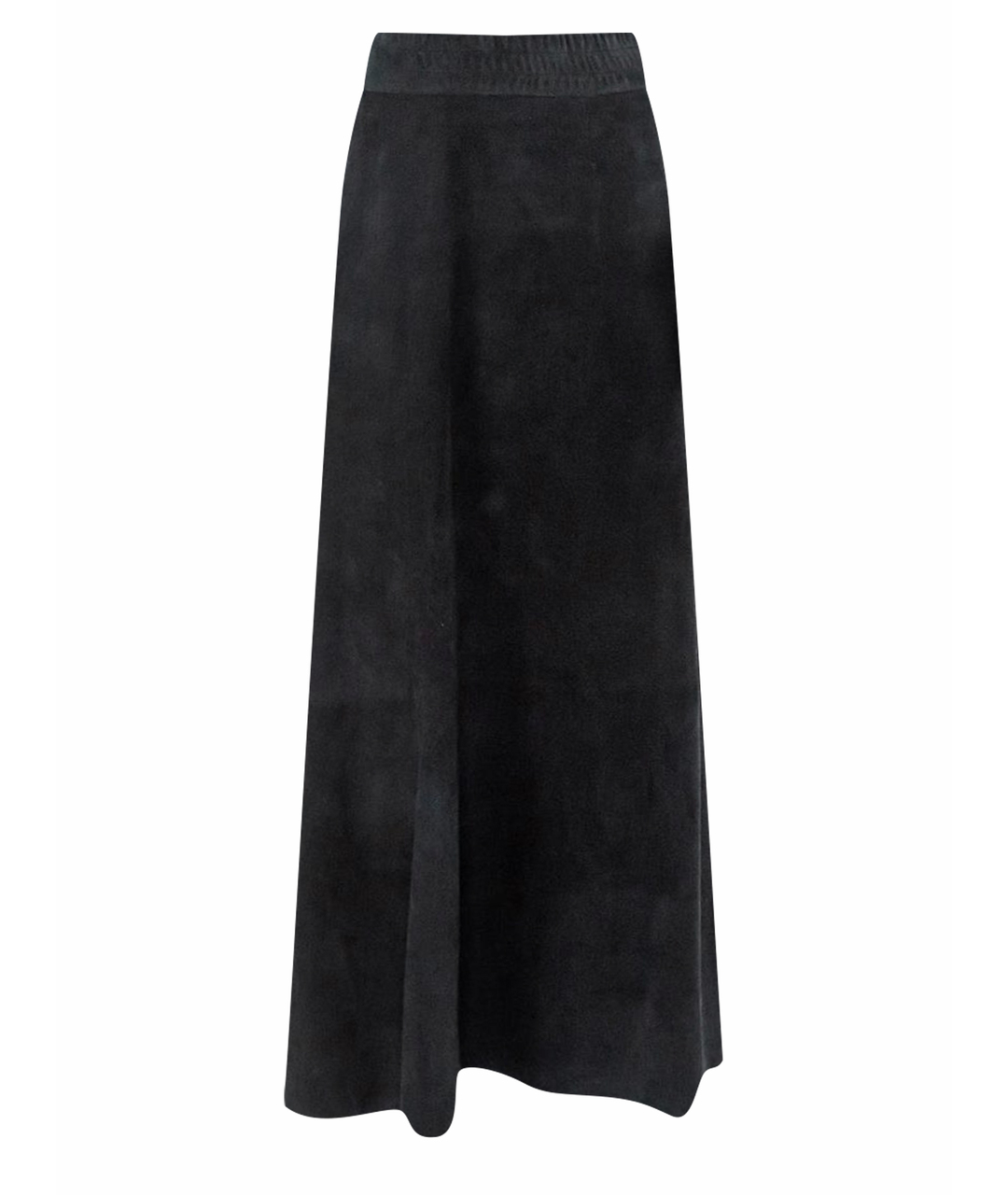 BALMAIN Черная замшевая юбка макси, фото 1