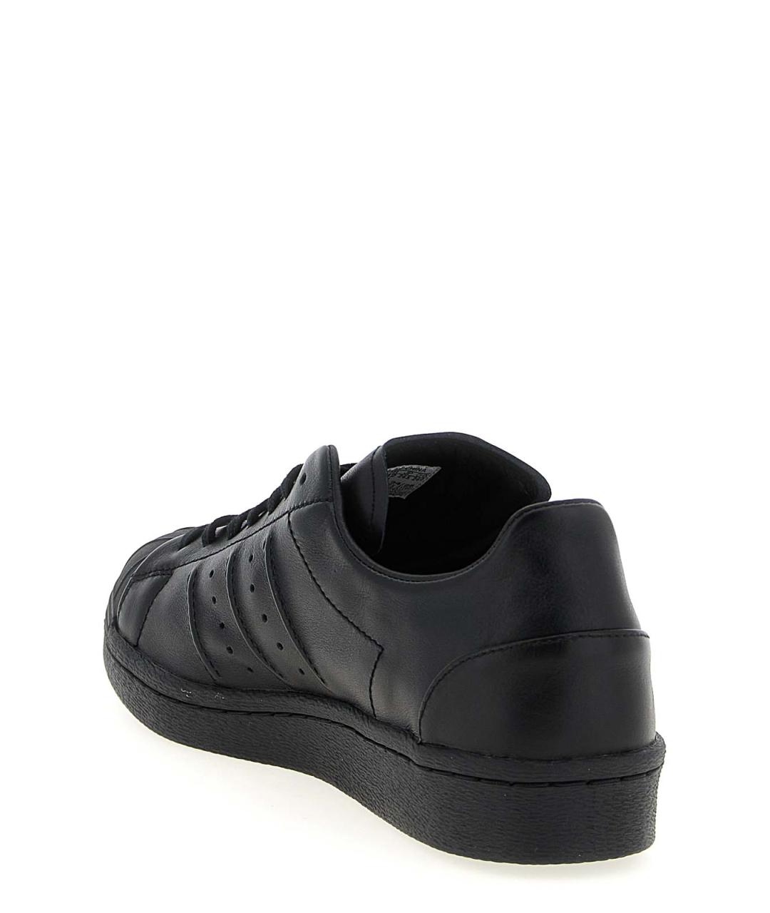 Y-3 Черные резиновые низкие кроссовки / кеды, фото 3