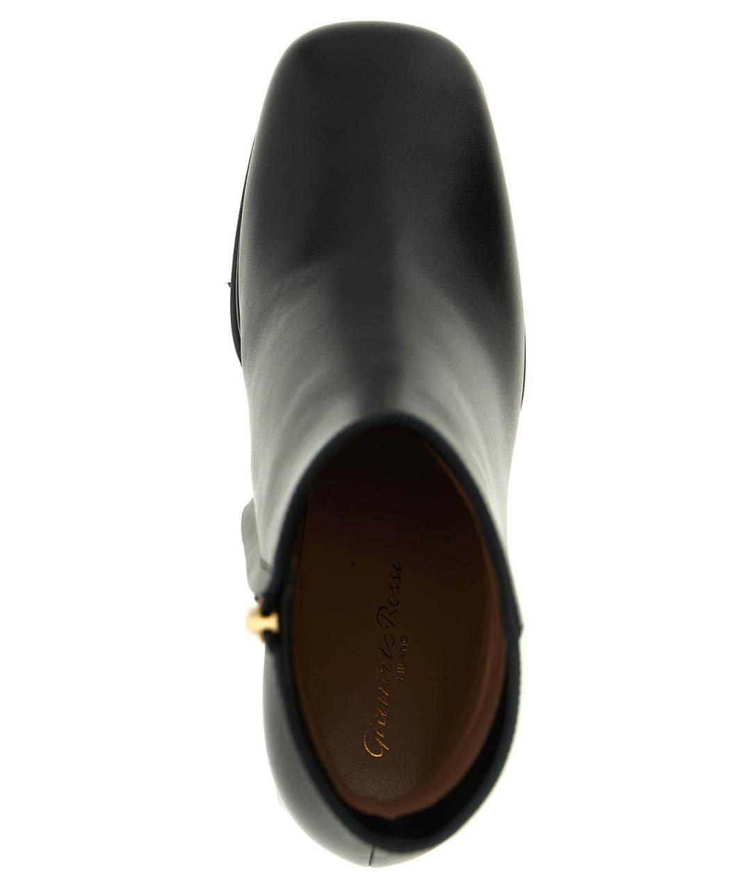 GIANVITO ROSSI Черные резиновые ботильоны, фото 4