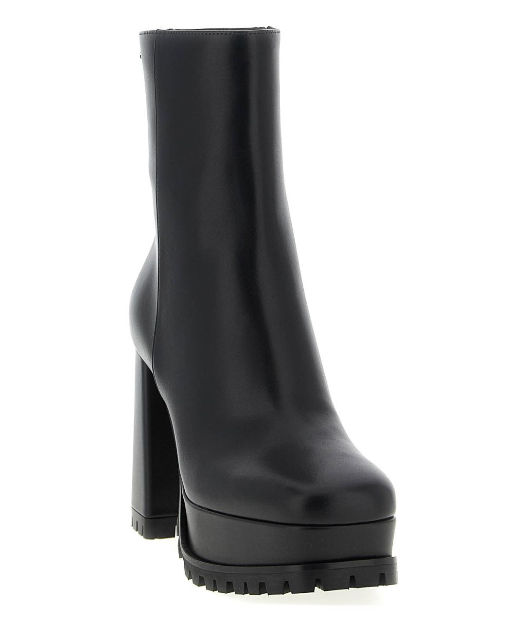 GIANVITO ROSSI Черные резиновые ботильоны, фото 2