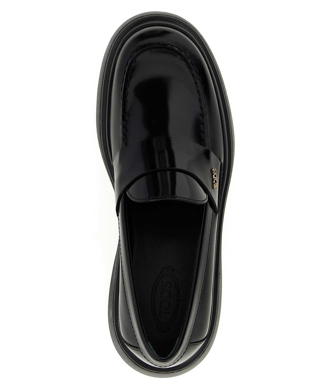 TOD'S Черные резиновые лоферы, фото 4