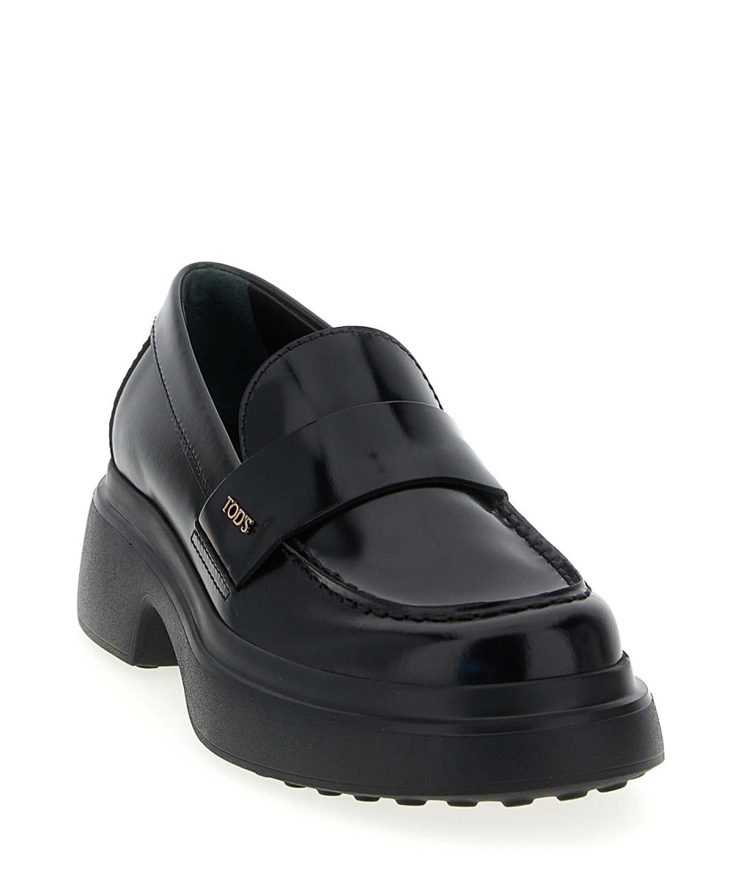 TOD'S Черные резиновые лоферы, фото 2