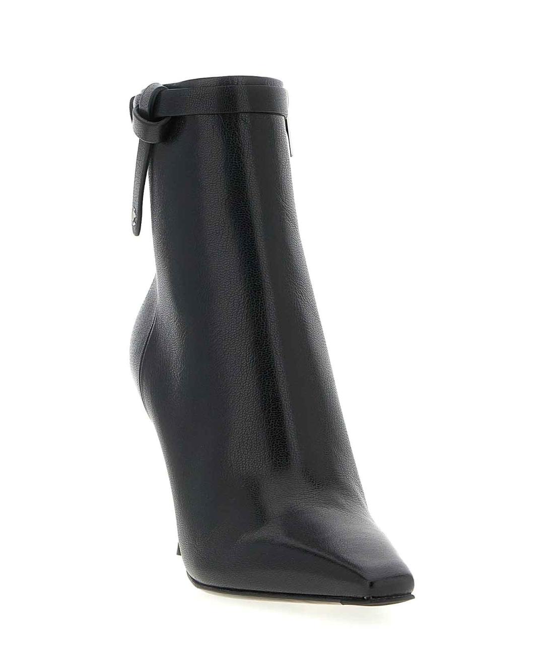 JIMMY CHOO Черные кожаные ботильоны, фото 2