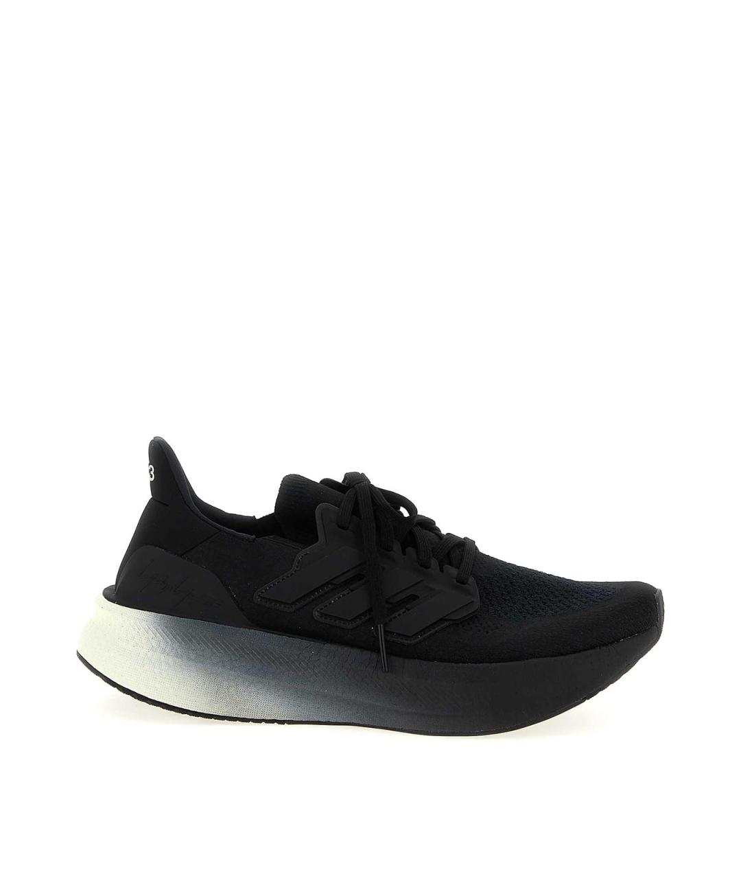 Y-3 Черные резиновые низкие кроссовки / кеды, фото 1