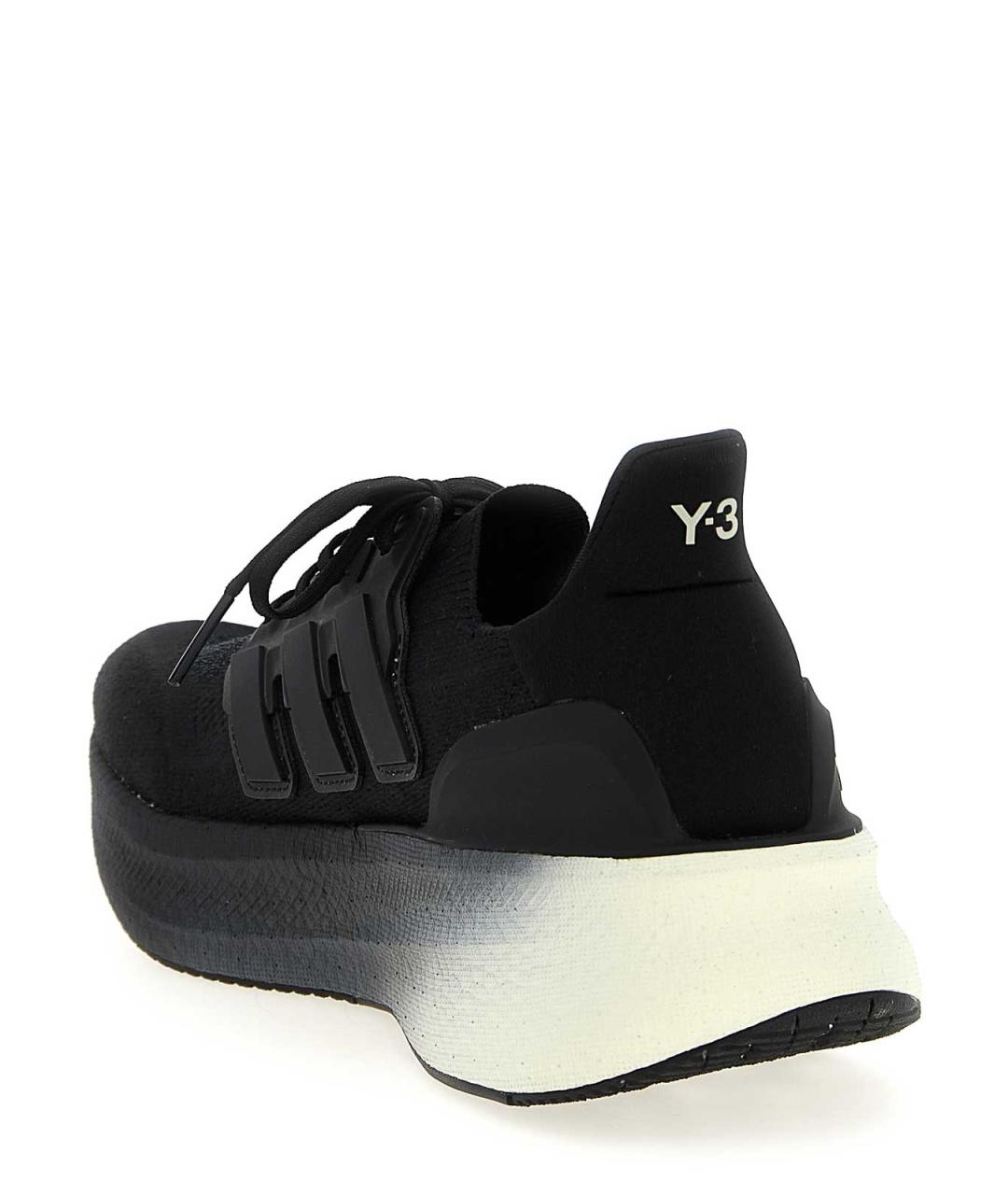 Y-3 Черные резиновые низкие кроссовки / кеды, фото 3