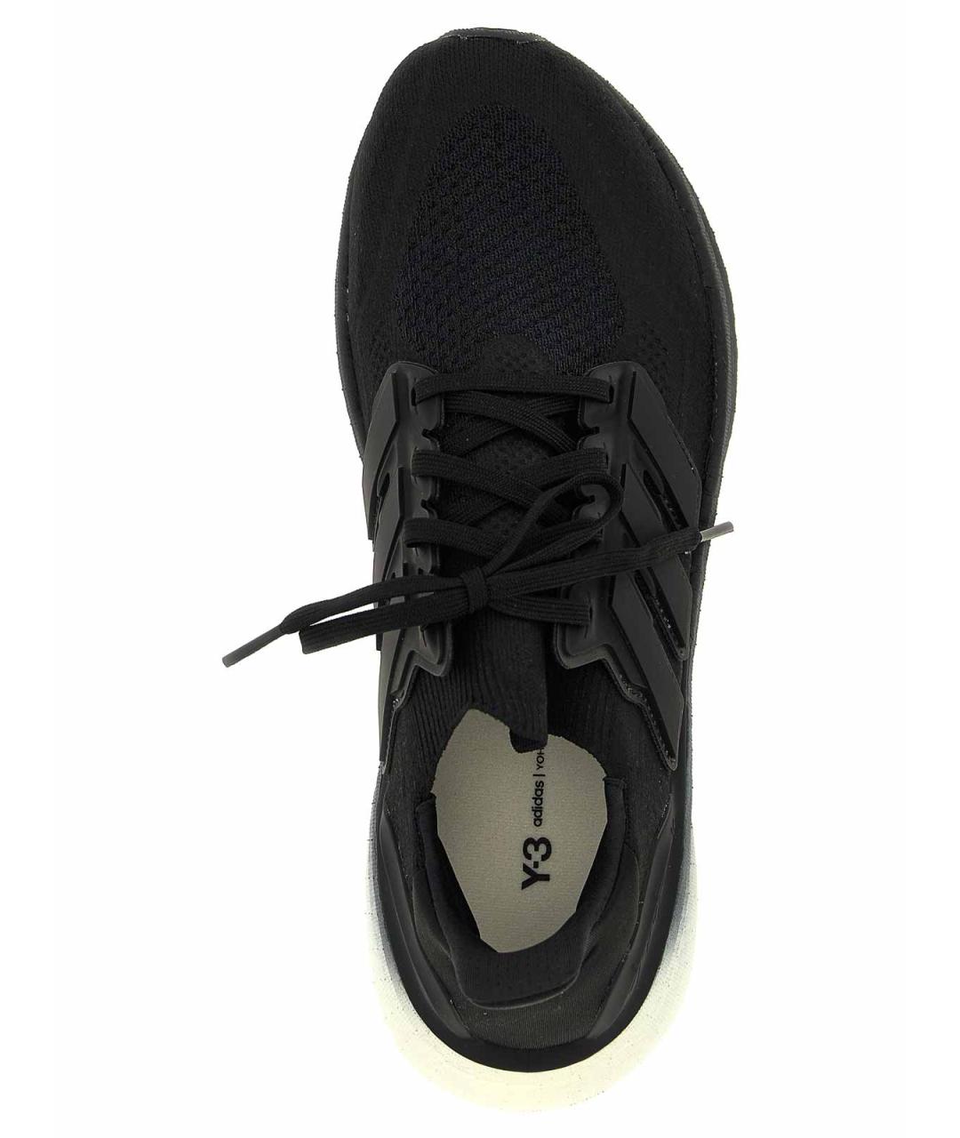 Y-3 Черные резиновые низкие кроссовки / кеды, фото 4