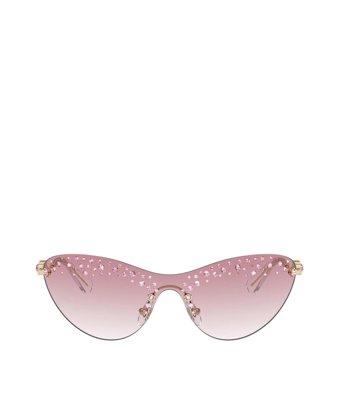 SWAROVSKI Розовые металлические солнцезащитные очки, фото 1