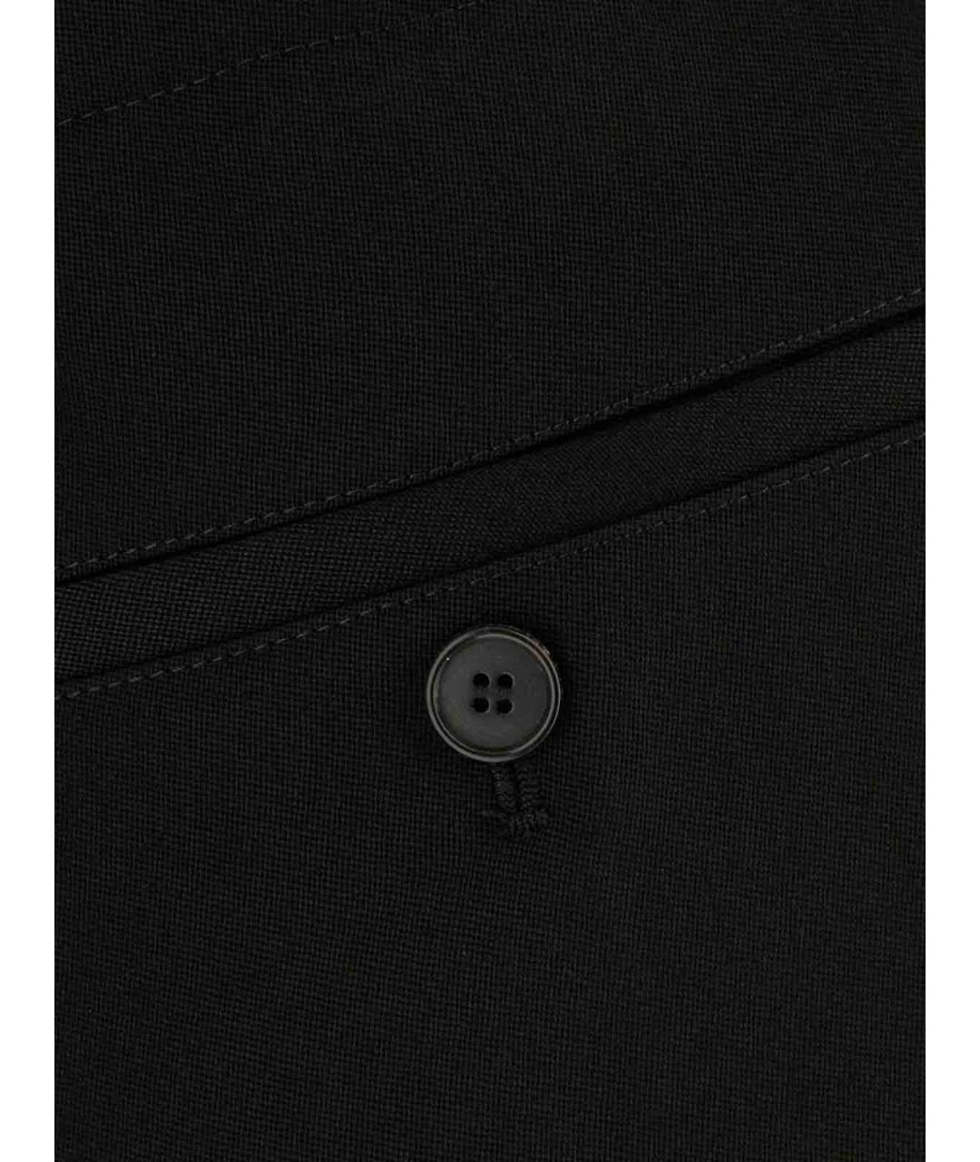 GIVENCHY Черные шерстяные прямые брюки, фото 3