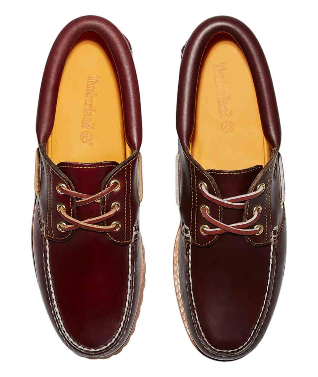 TIMBERLAND Бордовые кожаные туфли, фото 2