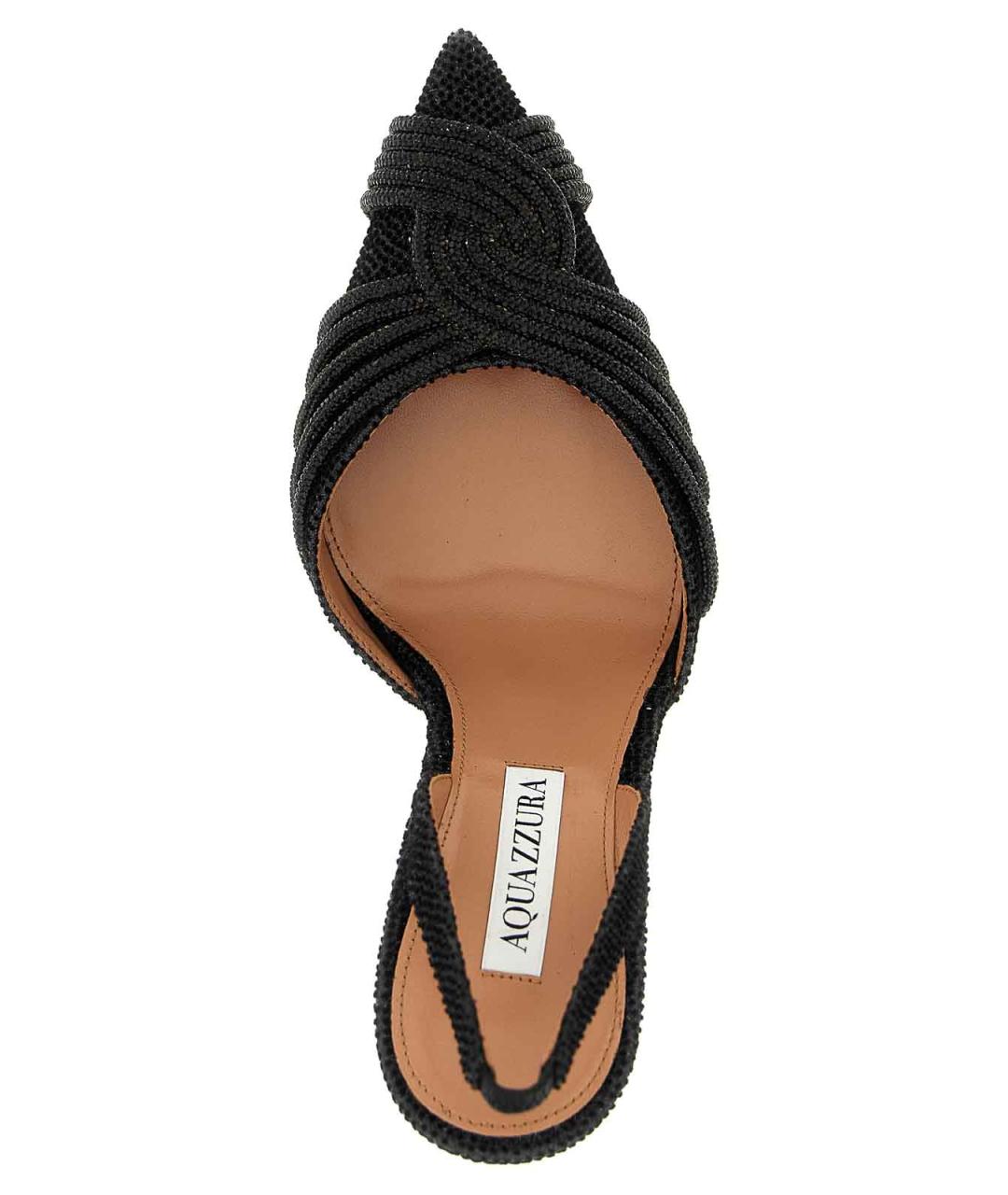 AQUAZZURA Черные кожаные туфли, фото 4