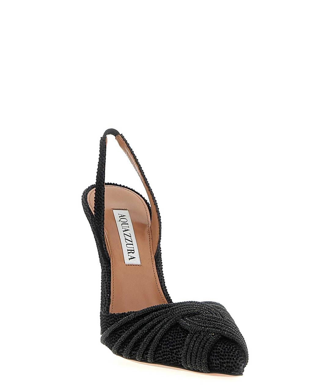 AQUAZZURA Черные кожаные туфли, фото 2