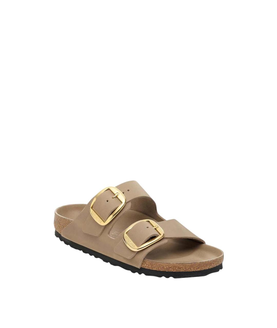 BIRKENSTOCK Коричневые кожаные сандалии, фото 2
