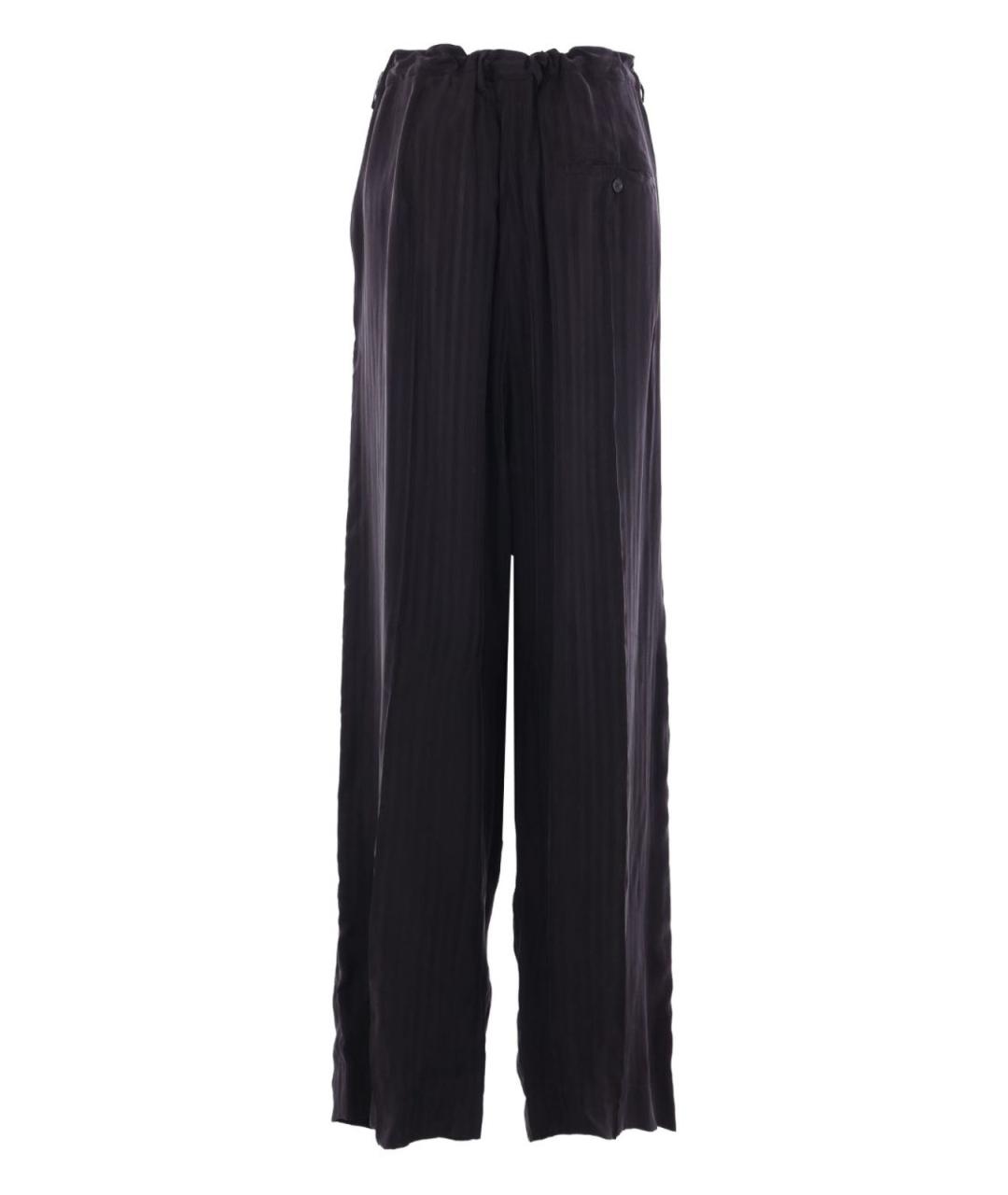 BALENCIAGA Черные вискозные повседневные брюки, фото 4