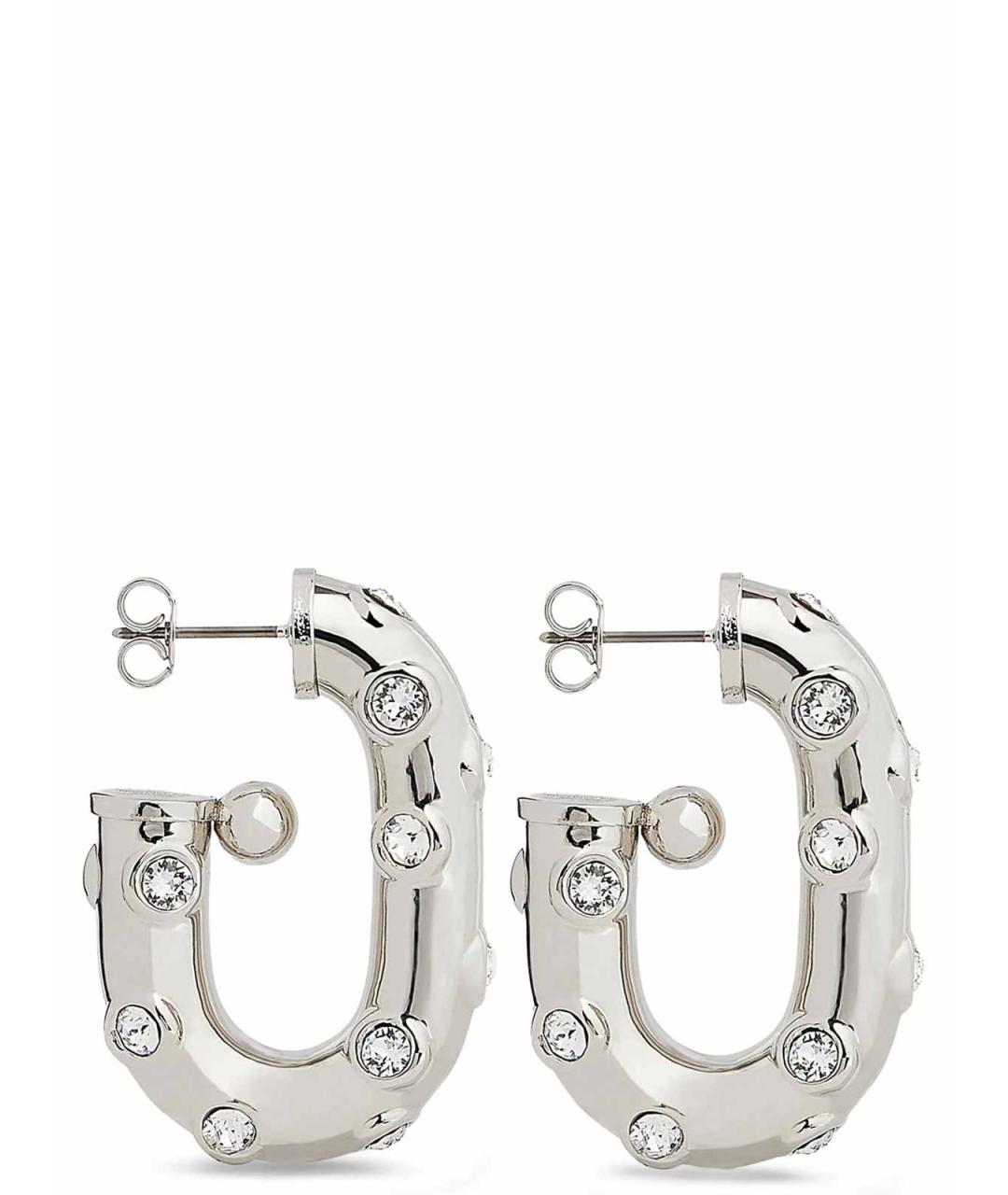 PACO RABANNE Серебряные металлические серьги, фото 3