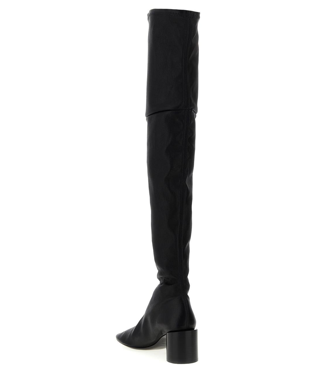 JIL SANDER Черные резиновые сапоги, фото 3