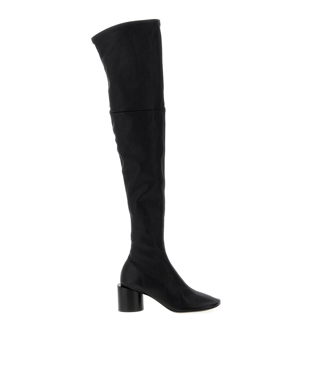 JIL SANDER Черные резиновые сапоги, фото 1
