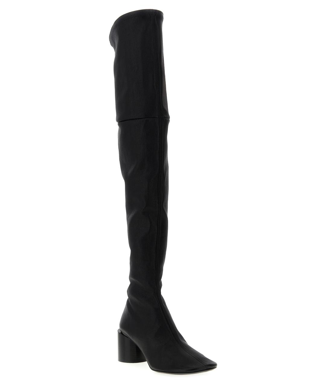 JIL SANDER Черные резиновые сапоги, фото 2