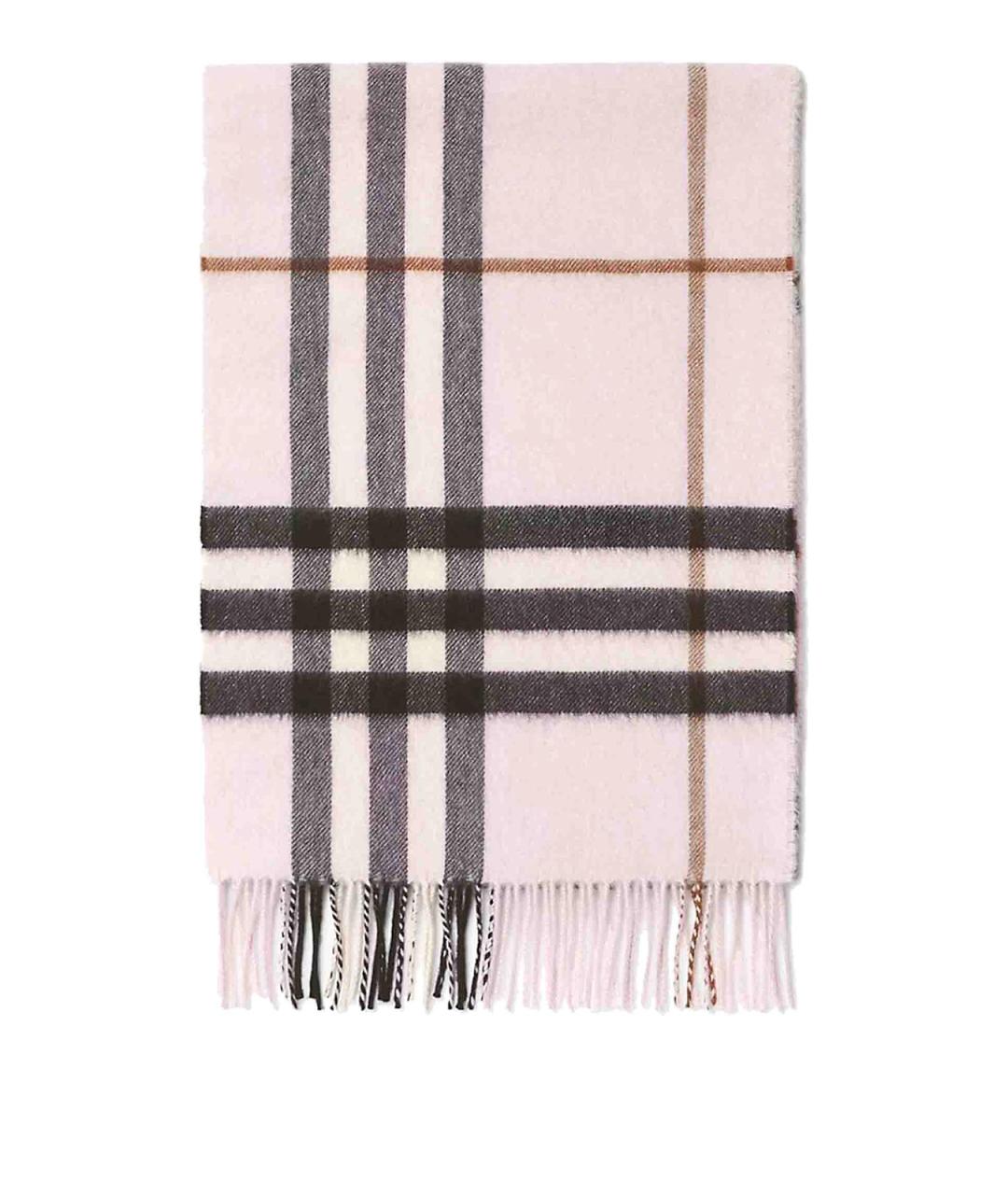 BURBERRY Розовый кашемировый шарф, фото 2