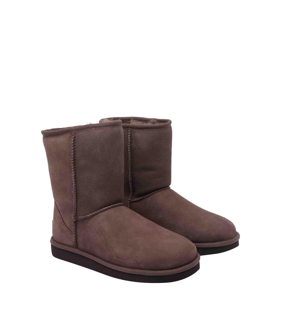 UGG Коричневые замшевые сапоги, фото 2