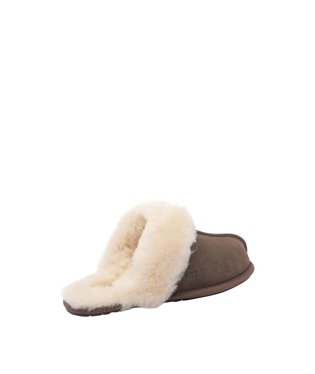 UGG Коричневые замшевые мюли, фото 3
