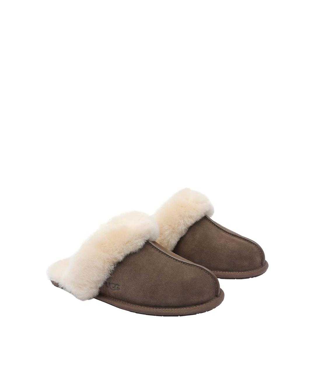 UGG Коричневые замшевые мюли, фото 2