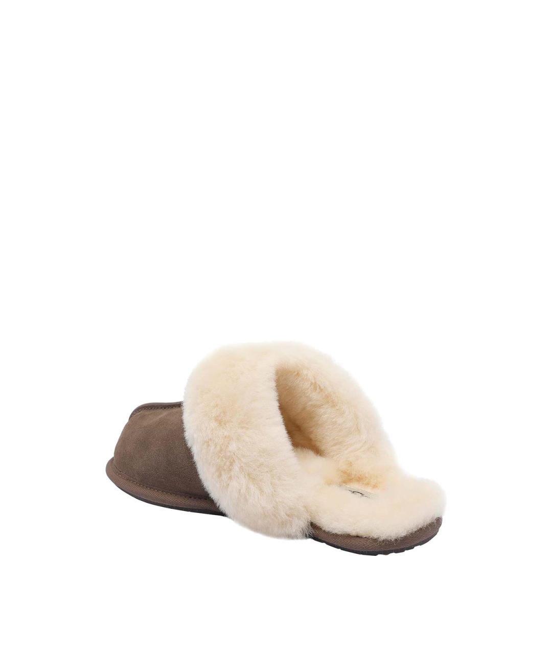 UGG Коричневые замшевые мюли, фото 4