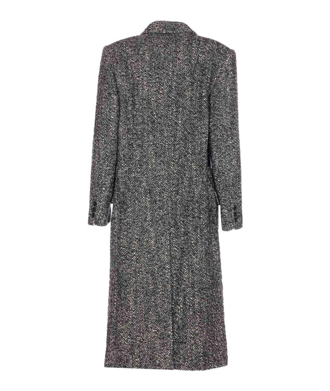 ISABEL MARANT Серое шерстяное пальто, фото 2