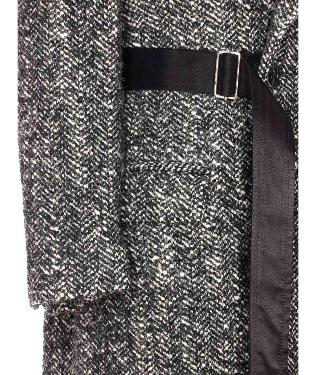 ISABEL MARANT Серое шерстяное пальто, фото 3