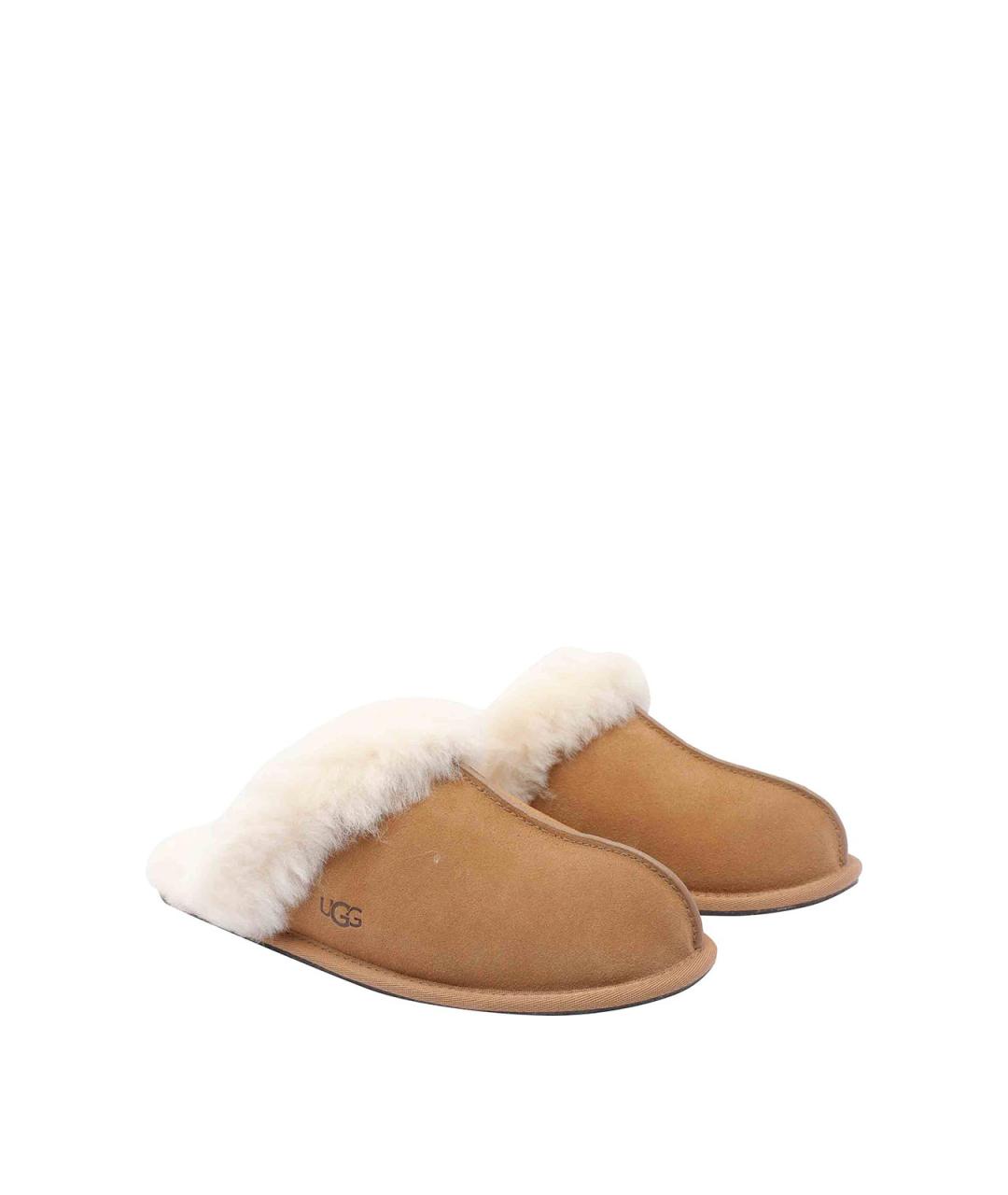 UGG Коричневые замшевые мюли, фото 2
