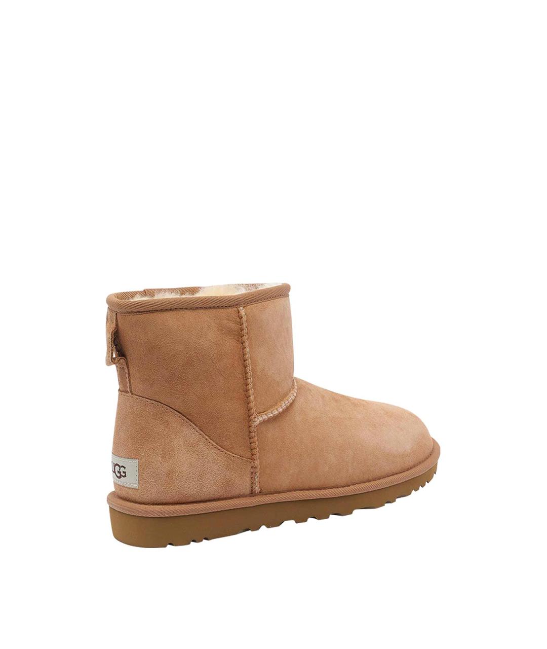 UGG Бежевые замшевые высокие ботинки, фото 3