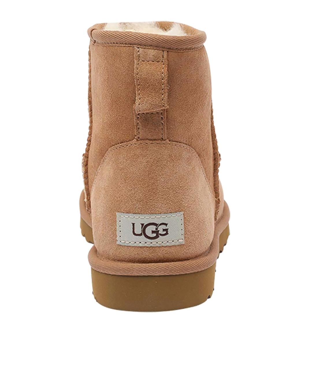 UGG Бежевые замшевые высокие ботинки, фото 4