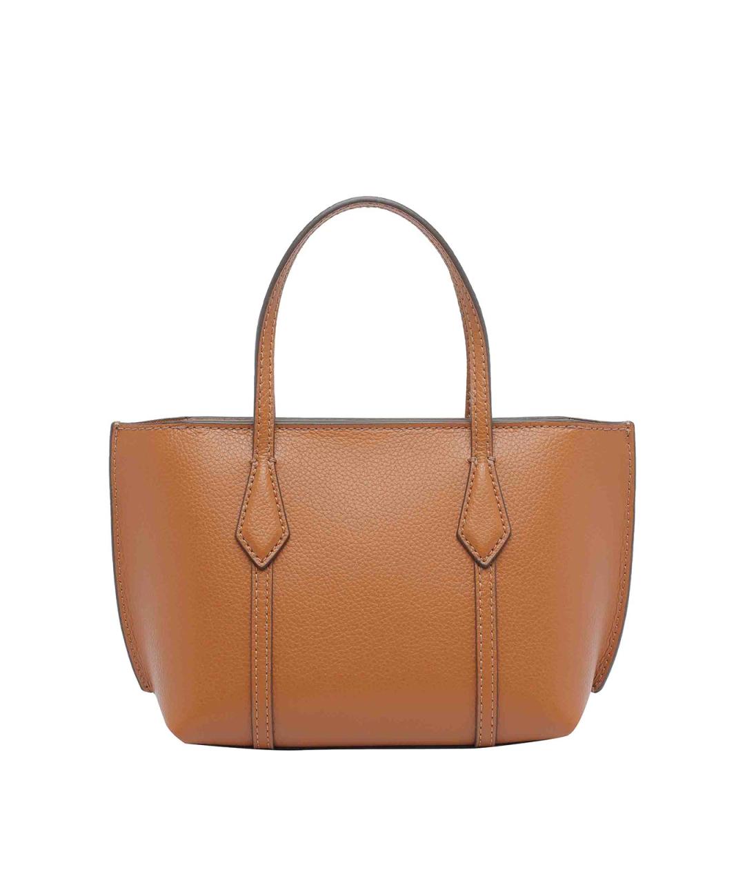 TORY BURCH Коричневая кожаная сумка тоут, фото 3