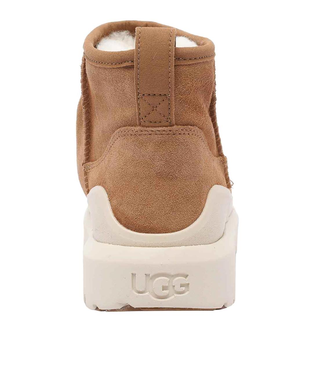 UGG Бежевые замшевые ботинки, фото 4