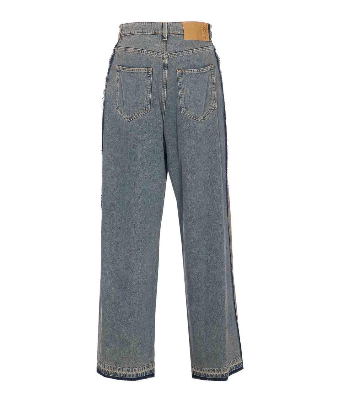 MM6 MAISON MARGIELA Серые хлопковые джинсы клеш, фото 2