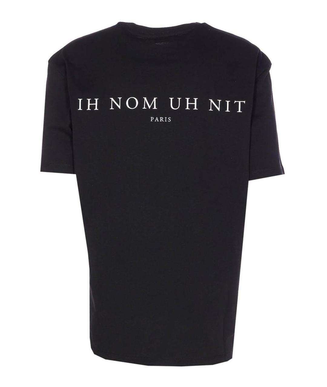 IH NOM UH NIT Черная хлопковая футболка, фото 2