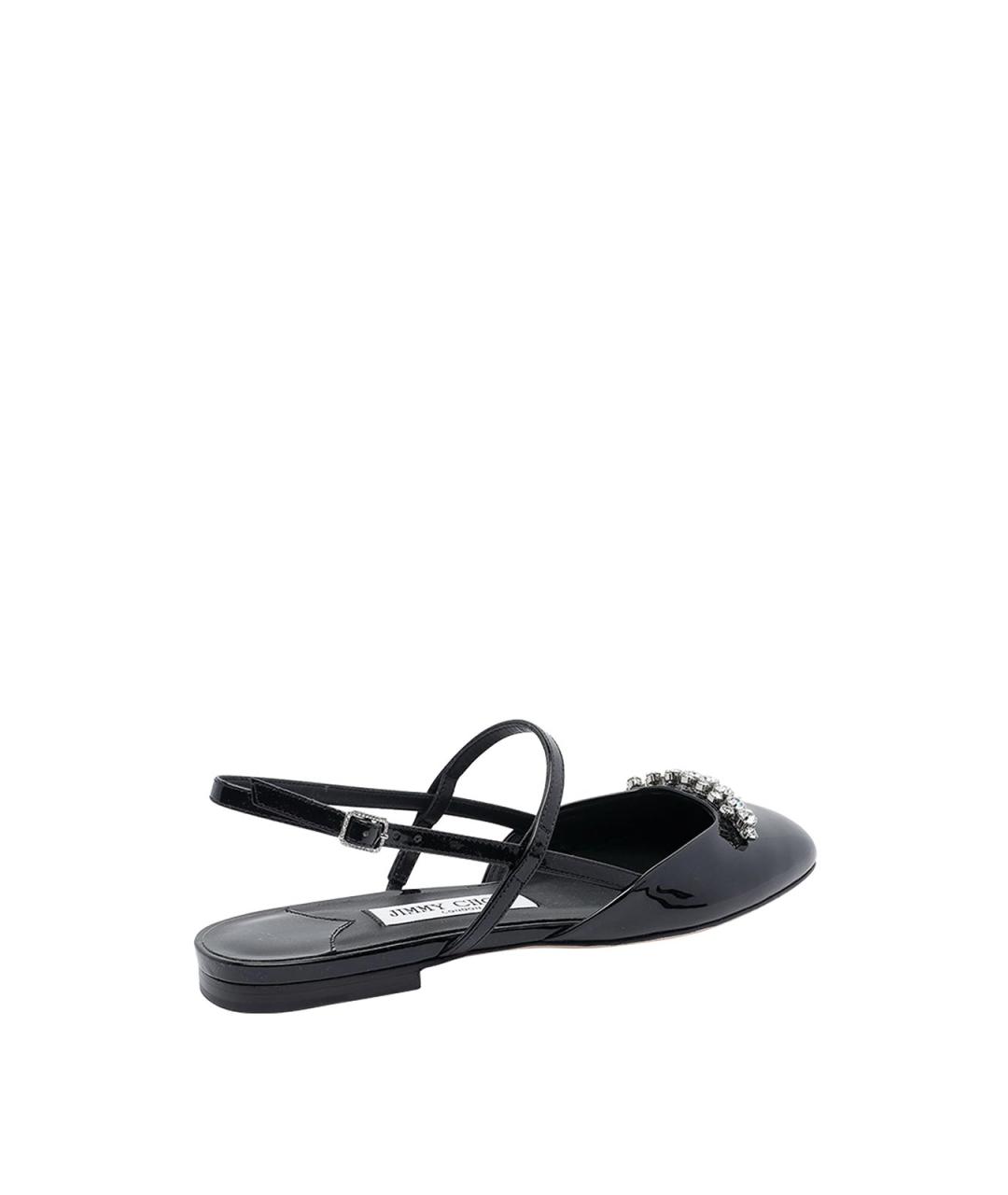 JIMMY CHOO Черные кожаные балетки, фото 3