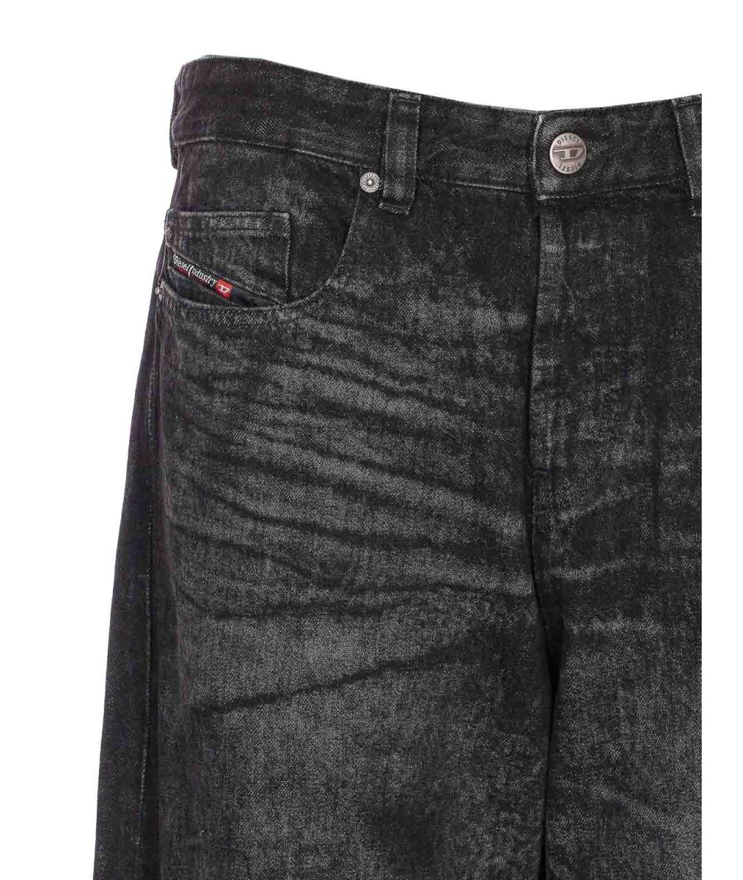DIESEL Черные хлопковые повседневные брюки, фото 4