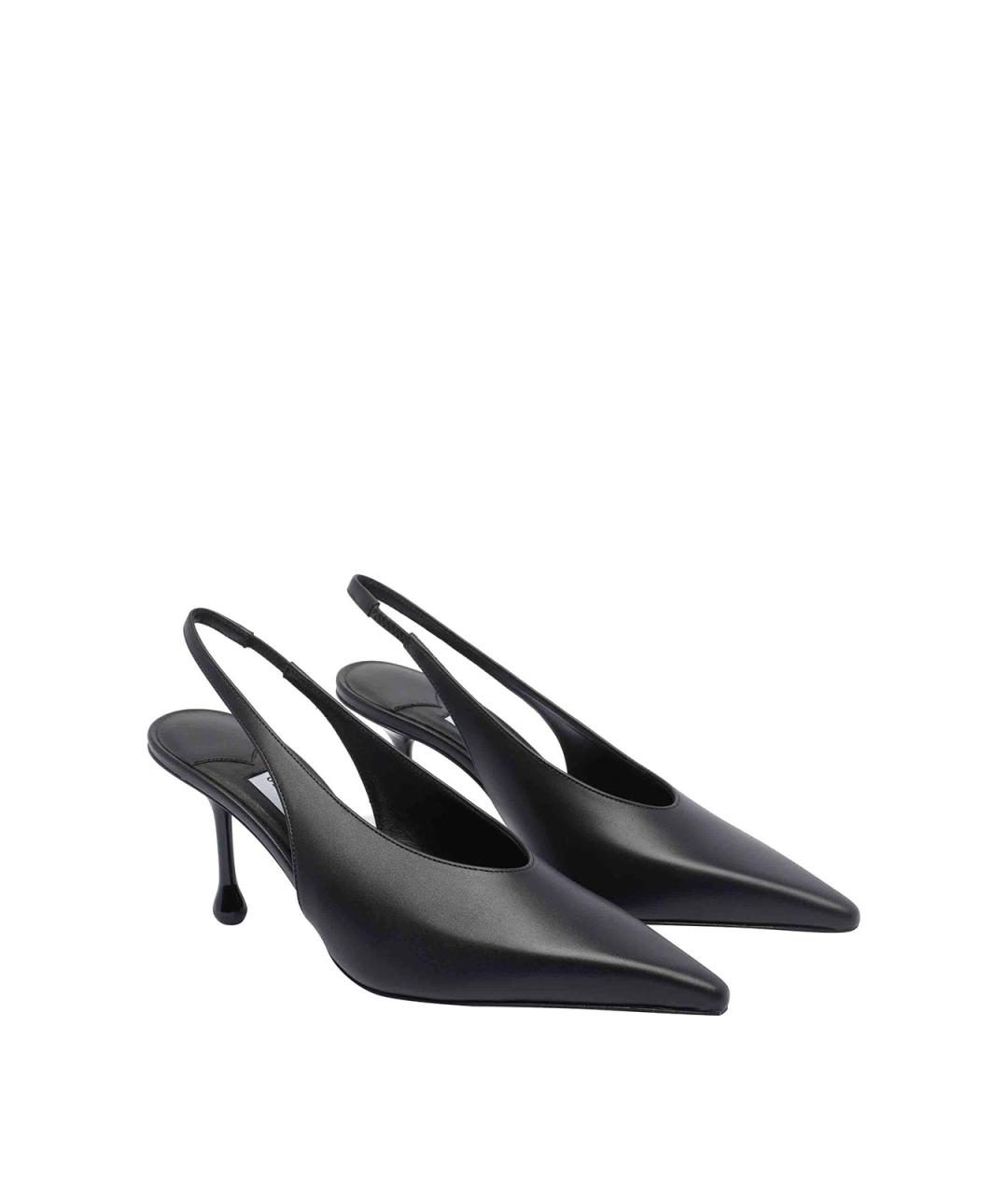 JIMMY CHOO Черные кожаные туфли, фото 2