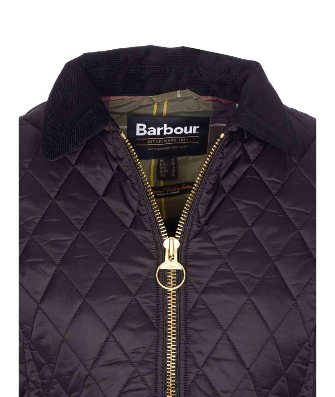BARBOUR Черная полиэстеровая куртка, фото 4