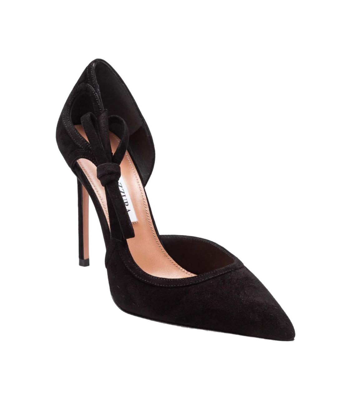 AQUAZZURA Черные кожаные туфли, фото 2